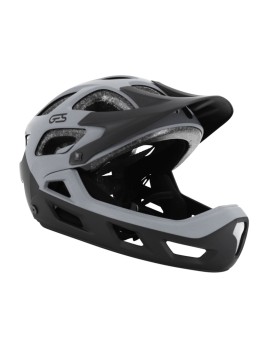 CASQUE VELO DESCENTE INTEGRAL GES D-SCENT NOIR-GRIS TAILLE 52-56CM (VENDU EN BOITE) - CONFORME EN1078