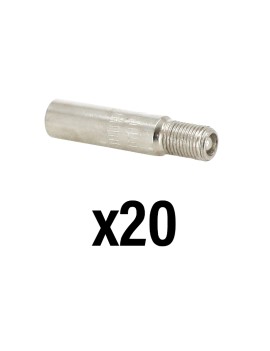 PROLONGATEUR-EXTENSION DE VALVE CLAPET ANTI RETOUR COMPATIBLE TROTTINETTE DIAM 8 mm LONGUEUR 33 mm (VENDU PAR 20)
