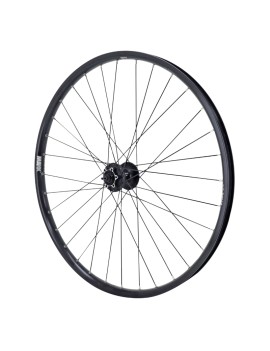 ROUE VTT DISQUE BLOCAGE 27.5" MAXX 25 TUBELESS READY AVANT NOIR MOYEU SHIMANO M475 DISQUE 6 TROUS DISQUE COMPATIBLE VAE - ALL T
