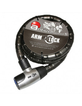 Antivol articule armlock 1,50m ( 25mm) avec 2 Clés