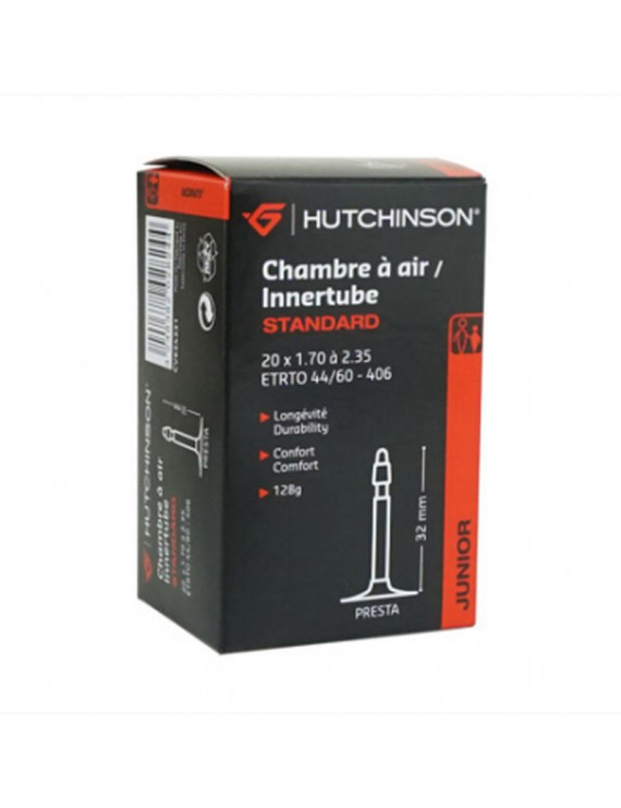 CHAMBRE A AIR VELO 20 x 1.70-2.35 HUTCHINSON VALVE PRESTA 40mm