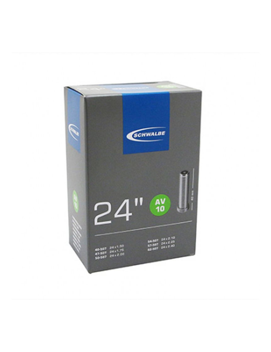 CHAMBRE A AIR VELO 24 x 1.50-2.35 SCHWALBE VALVE STANDARD (AV10)