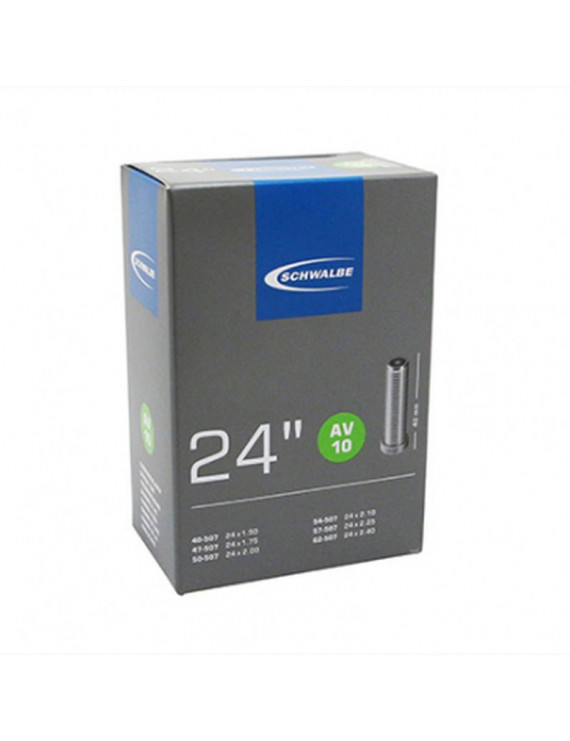 CHAMBRE A AIR VELO 24 x 1.50-2.35 SCHWALBE VALVE STANDARD (AV10)