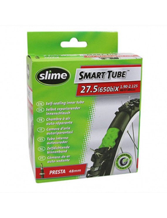 Chambre à air vélo 27.5 x 1.90-2.25 slime valve presta avec liqui...