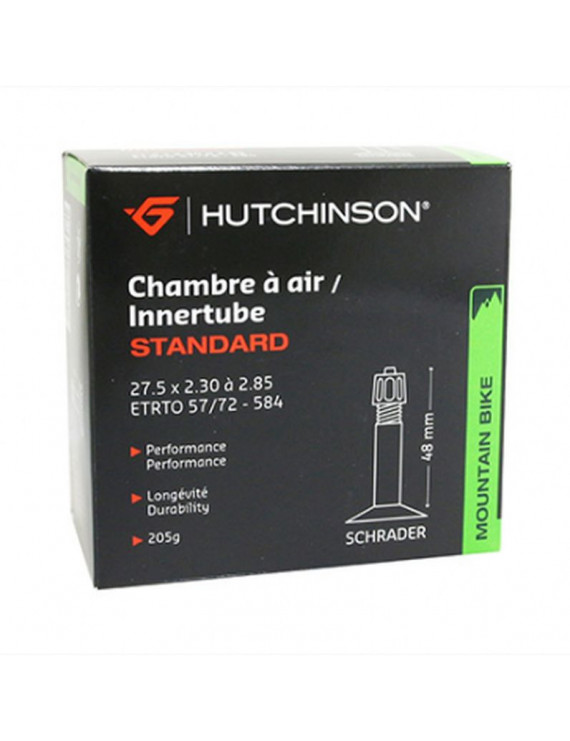 CHAMBRE A AIR VELO 27.5 x 2.30-2.85 HUTCHINSON VALVE STANDARD 48mm 205g