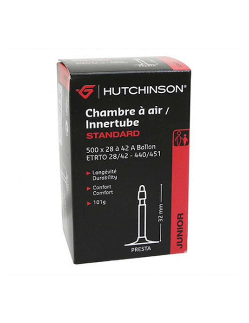 CHAMBRE A AIR VELO 500 x 28-42A HUTCHINSON VALVE PRESTA 32mm 101g