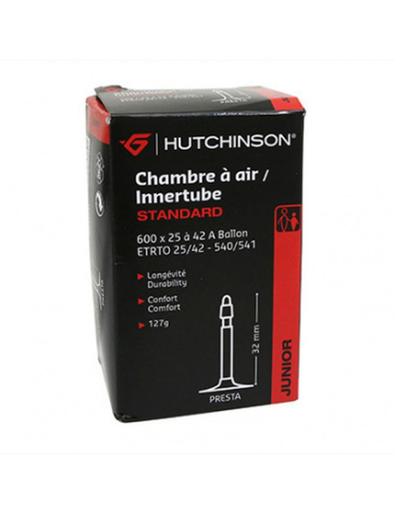 CHAMBRE A AIR VELO 600 x 25-42A HUTCHINSON VALVE PRESTA 32mm 127g