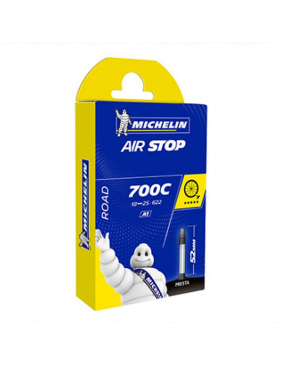 CHAMBRE A AIR VELO 700 x 18-25 MICHELIN A1 VALVE PRESTA 52mm 100g