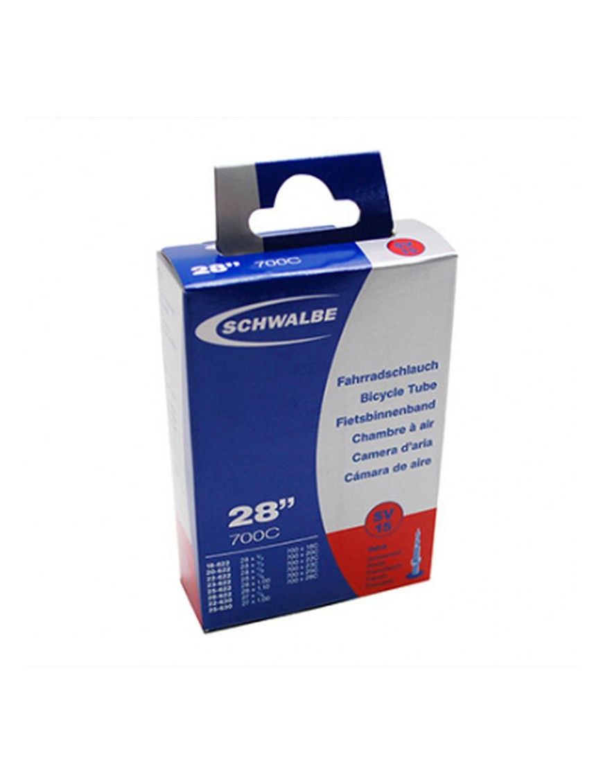 CHAMBRE A AIR VELO 700 x 18-25 SCHWALBE VALVE PRESTA TOUT ALU (SV15)