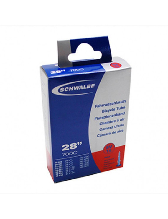 CHAMBRE A AIR VELO 700 x 18-25 SCHWALBE VALVE PRESTA TOUT ALU (SV15)