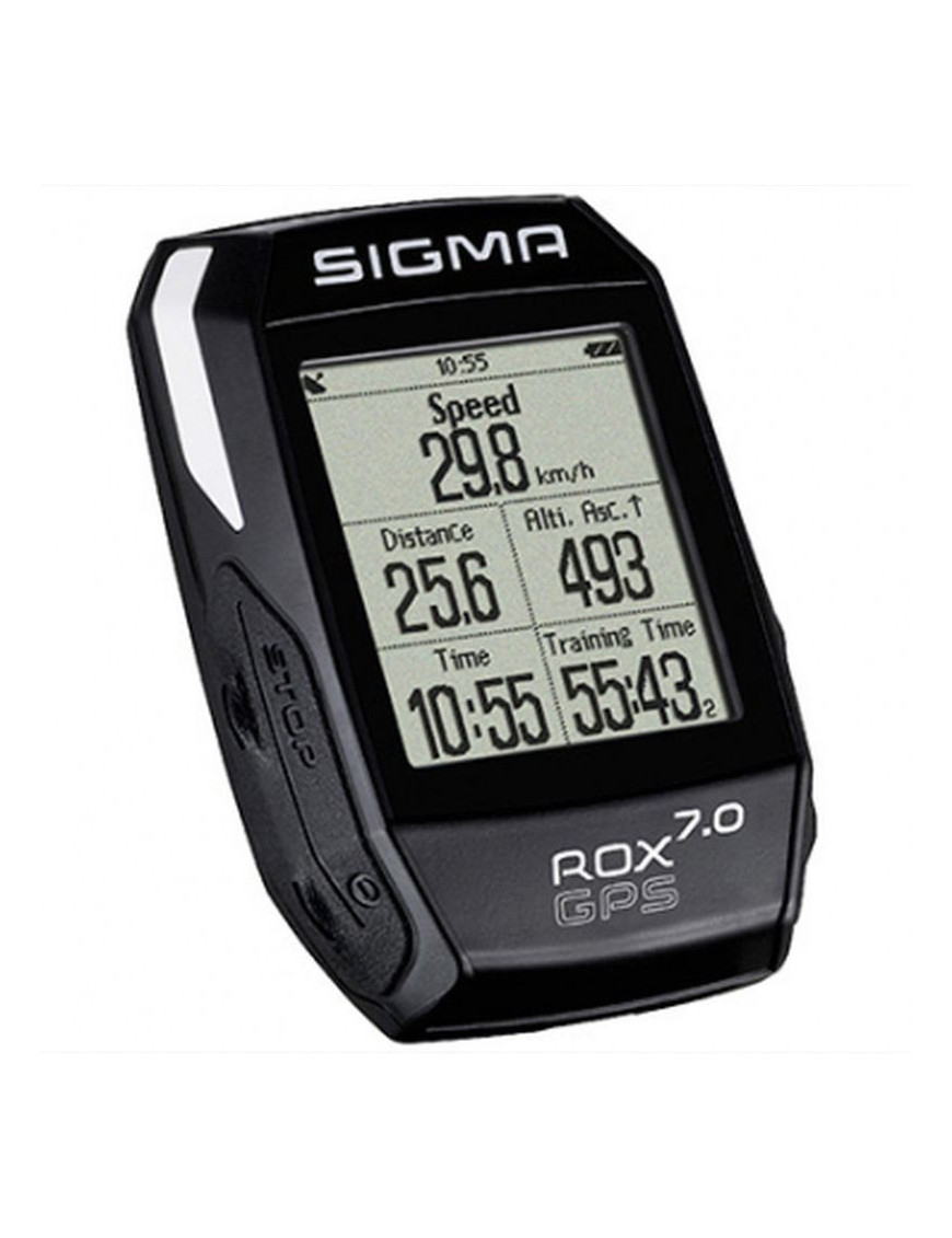 Compteur sigma rox 7.0 gps noir (vitesse et distance calculees pa...