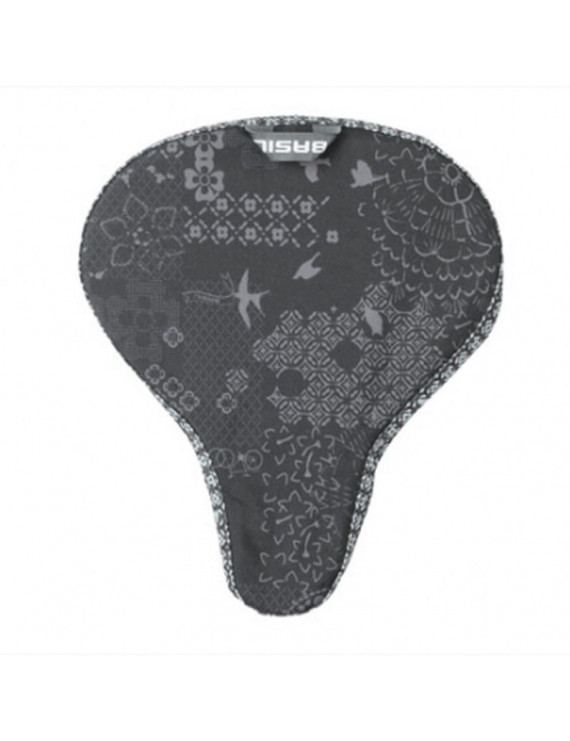 COUVRE SELLE VELO BASIL BOHEME GRIS (28x23cm) WATERPROOF