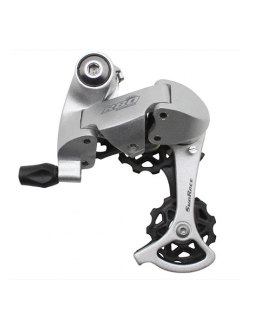 DERAILLEUR ROUTE ARRIERE SUNRACE  8V. DOUBLE