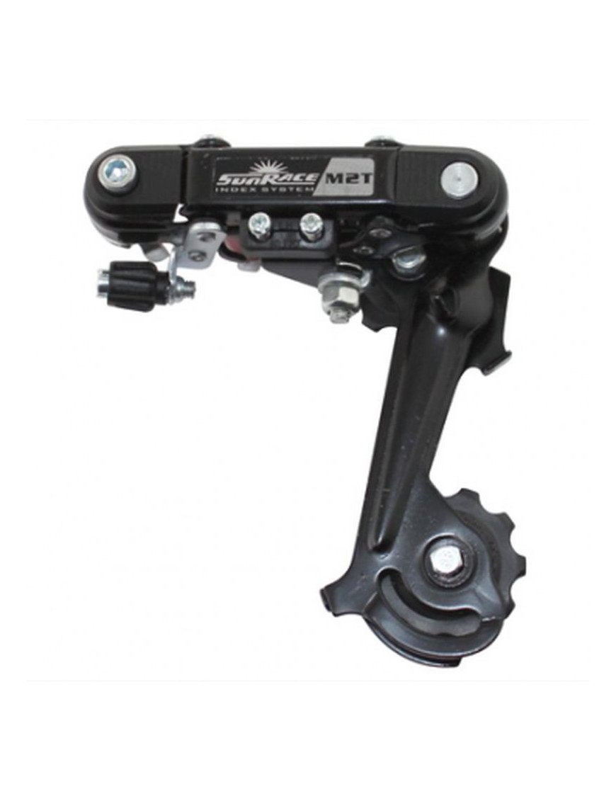 DERAILLEUR VTT ARRIERE SUNRACE 6-7V. CHAPE MEDIUM A VIS (COMPATIBLE SHIMANO)