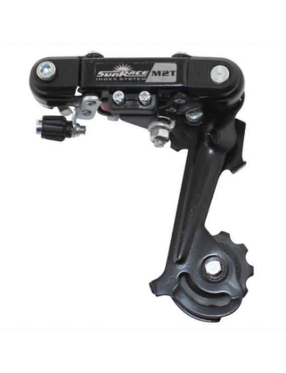 DERAILLEUR VTT ARRIERE SUNRACE 6-7V. CHAPE MEDIUM A VIS (COMPATIBLE SHIMANO)