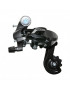DERAILLEUR VTT-ROUTE ARRIERE P2R 6-7V. NOIR SEVEN PETITE CHAPE A VISSER