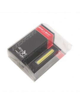ECLAIRAGE VELO USB AVANT OU ARRIERE SUR CINTRE NEWTON COB LEDS 120 LUMENS NOIR (FONCTIONS FIXE, SOS ET CLIGNOTANT) -NON HOMOLOG