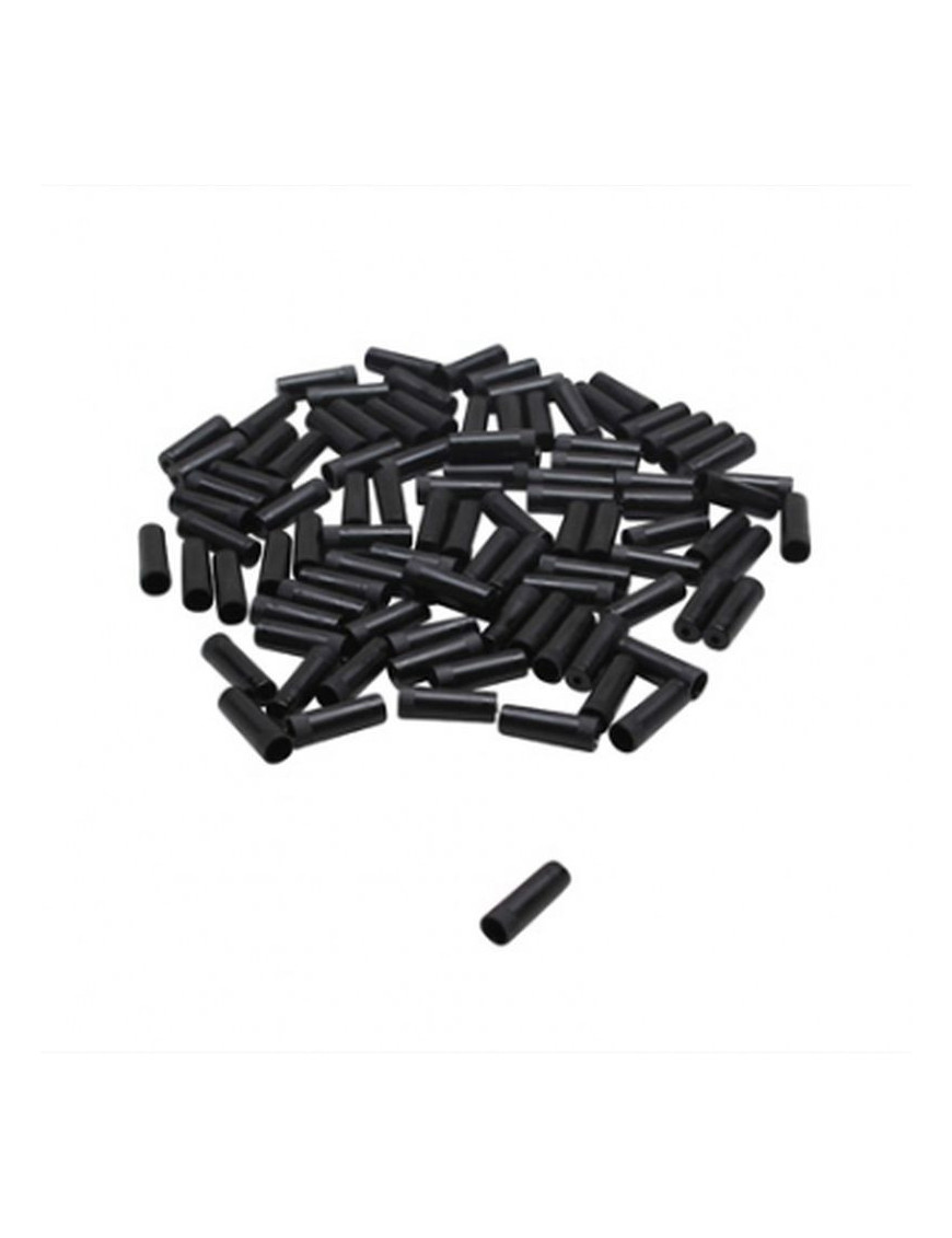 EMBOUT DE GAINE 5 mm PLASTIQUE NOIR (BOITE DE 100)