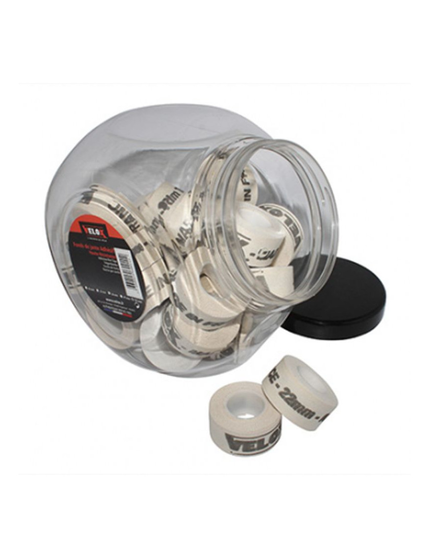 FOND DE JANTE VELOX TRESSE ADHESIF EN 22mm LONGUEUR 2M (JARRE DE 30 ROULEAUX)