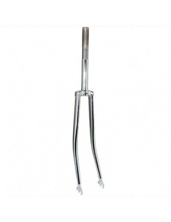 "FOURCHE CITY 700C RIGIDE DEMI-COURSE ACIER CHROME CINTRE PIVOT (240-120mm) FILETE 1""-22,2 INTERIEUR"