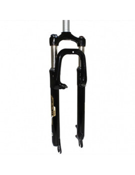 FOURCHE VTT 29  ZOOM 386MLO A RESSORT NOIR REGLABLE-BLOCABLE DEB. 60MM PIVOT LISSE 285mm 1''1-8-28,6 EXTERIEUR COMPATIBLE V-BRA