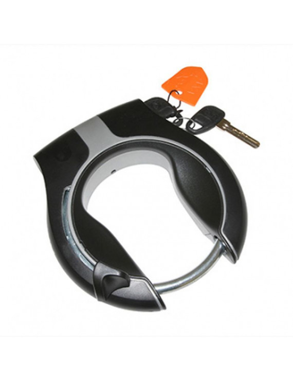 ANTIVOL VELO FER A CHEVAL AXA VICTORY NOIR MAT-ARGENT (AVEC FIXATIONS, LE PLUS LEGER)