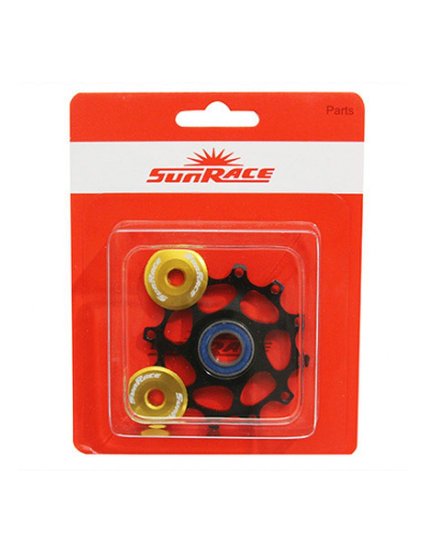 GALET DERAILLEUR SUNRACE 12 DENTS CERAMIC POUR DERAILLEUR 12-11-10V.  MS30-MX60-MZ80 (VENDU A L'UNITE)