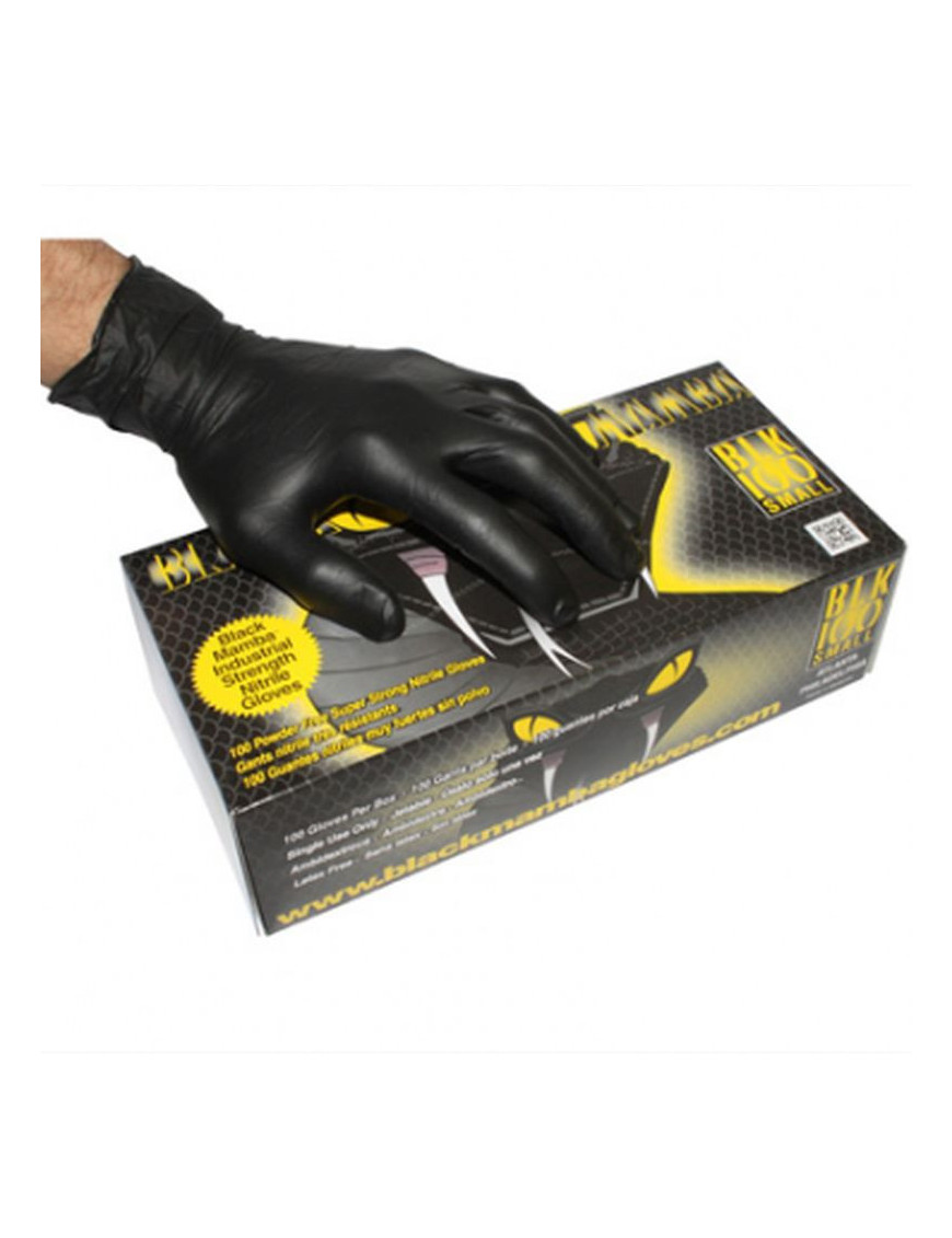 Gants atelier nitrile black mamba anti-derapant special essence e...