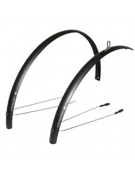 GARDE BOUE CITY-VTC TRINGLES 28'' STRONGLIGHT ALU R'LIGHT 48mm NOIR MAT (PAIRE)