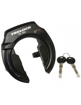 ANTIVOL VELO FER A CHEVAL TRELOCK RS351 NOIR AVEC FIXATION (ECART POUR PNEU 60mm)