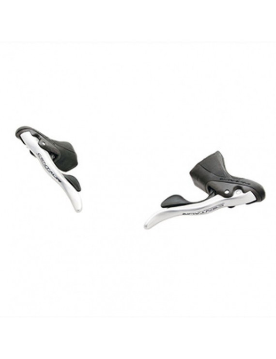 LEVIER-MANETTE ROUTE CAMPAGNOLO 11V. CENTAUR ARGENT DOUBLE (PAIRE) AVEC TRANSMISSIONS