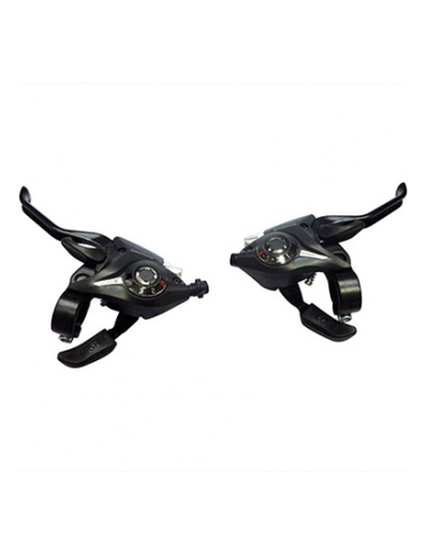 Levier/manette VTT 3x6v. noir alu pour frein v-brake compatible s...