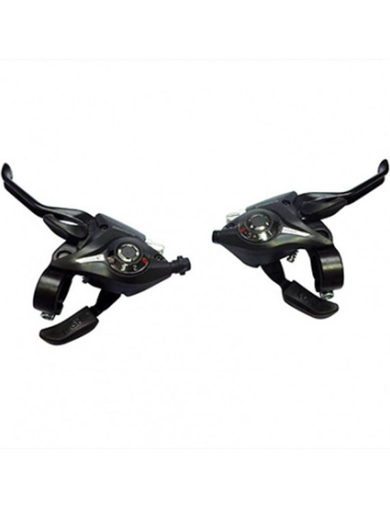 Levier/manette VTT 3x6v. noir alu pour frein v-brake compatible s...