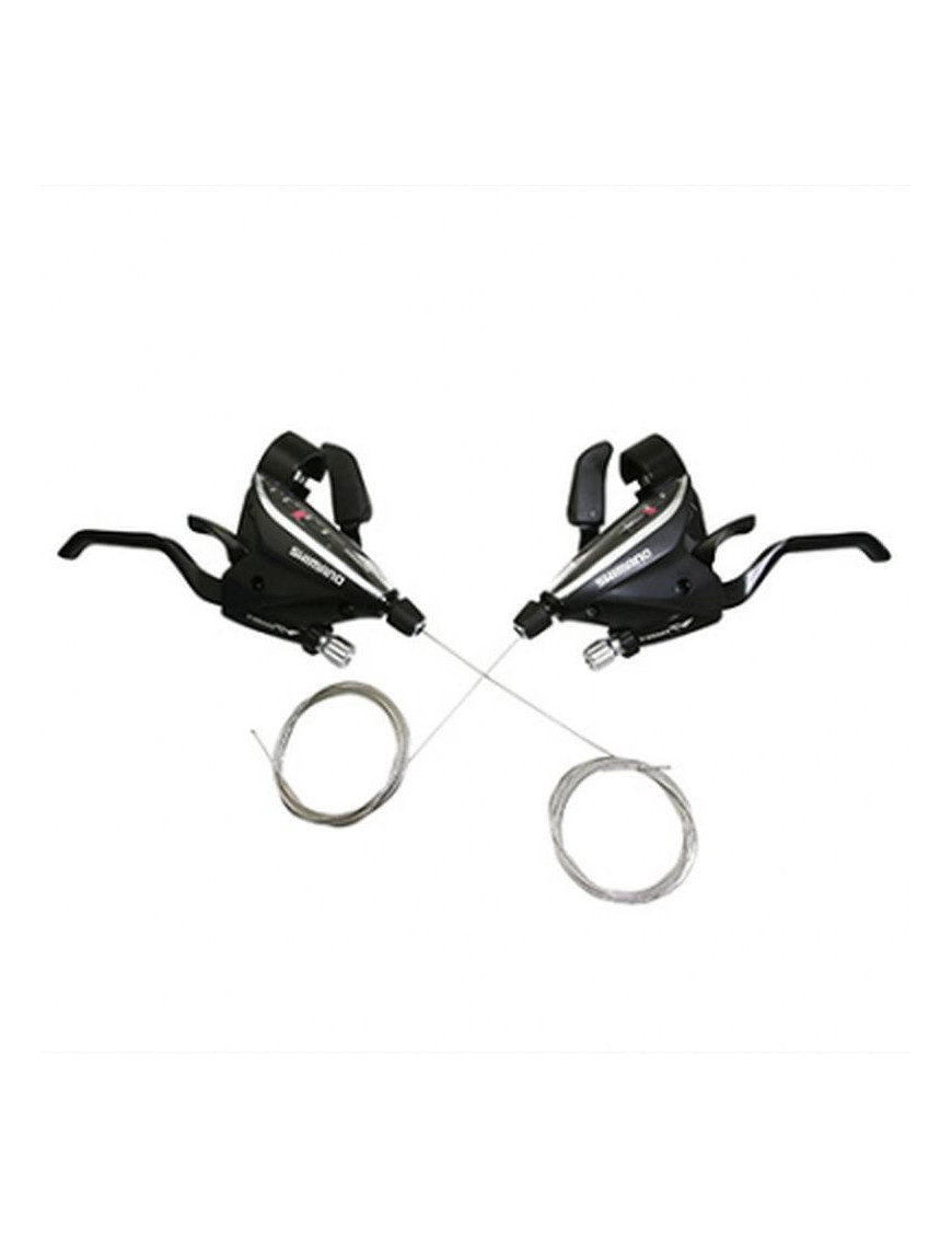 Levier/manette VTT shimano stef65 3x8v. noir pour frein v-brake 2...