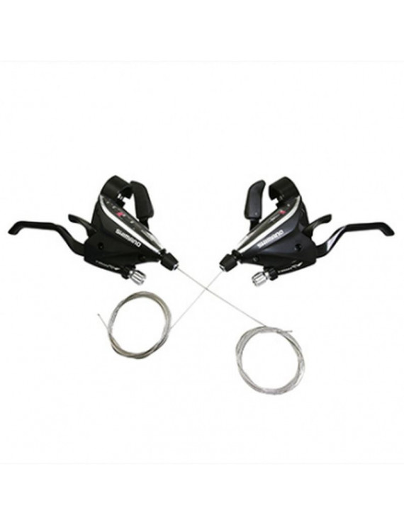 Levier/manette VTT shimano stef65 3x8v. noir pour frein v-brake 2...