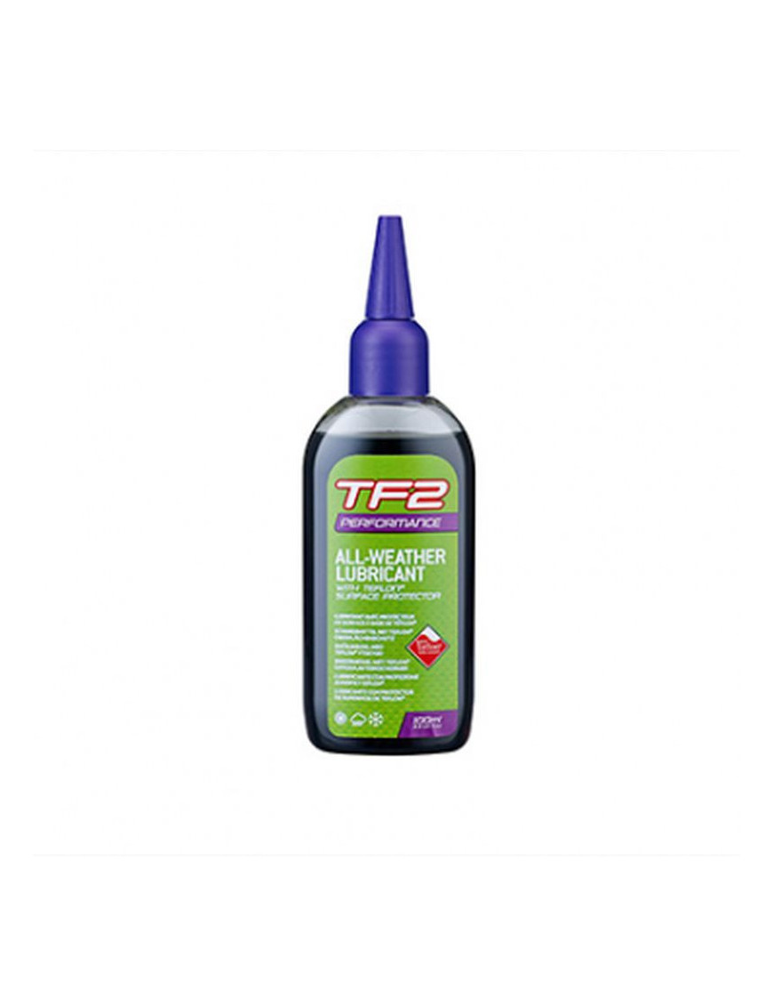 LUBRIFIANT VELO WELDTITE TF2 PERFORMANCE TOUTES CONDITIONS AU TEFLON POUR CHAINE (100ml) ALL WEATHER